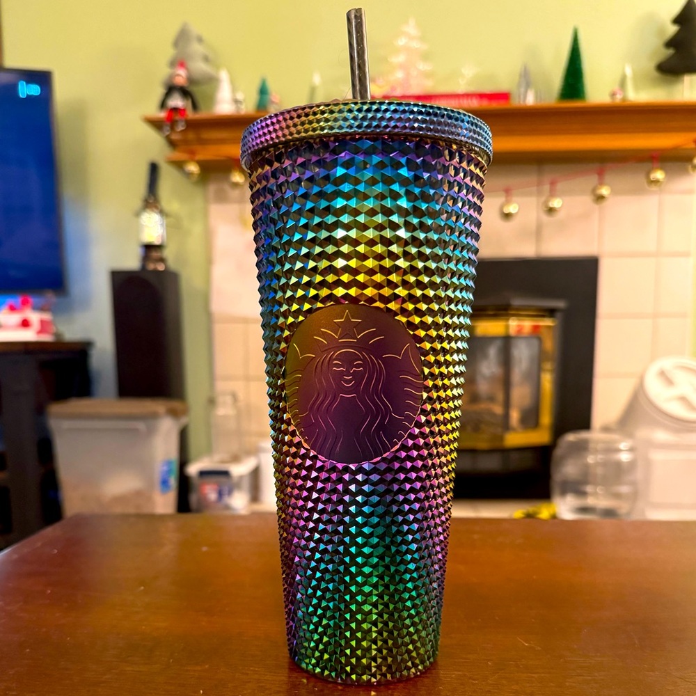 Starbucks tumbler 24oz studded oil slick